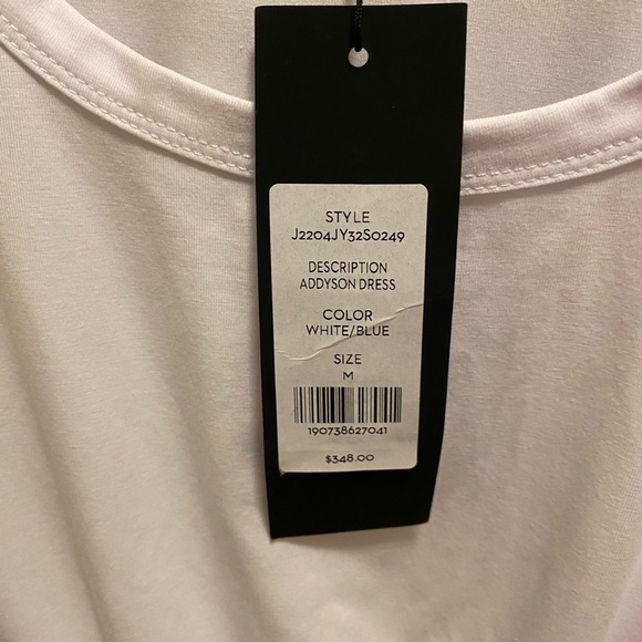 Veronica Beard White & Blue Addyson Dress Size M New With Tag - Picture 6 of 12